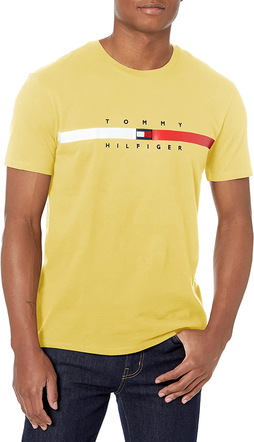 Tommy Hilfiger Men's Short Sleeve Signature Stripe Graphic T-Shirt - Image 5